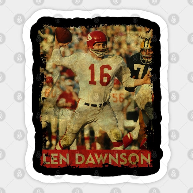 TEXTURE ART-Len Dawnson - RETRO STYLE 5 Sticker by ZiziVintage